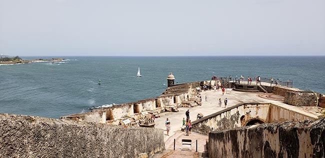One Section of El Morro from the Top Deck
