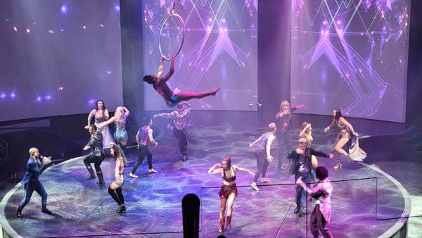 Kaleidoscope Performance on Celebrity Edge - The Air is Cycled Out Quickly in the Theater, but Guests Should Stay Until the End
