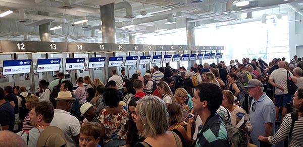 Check-In Was Busy